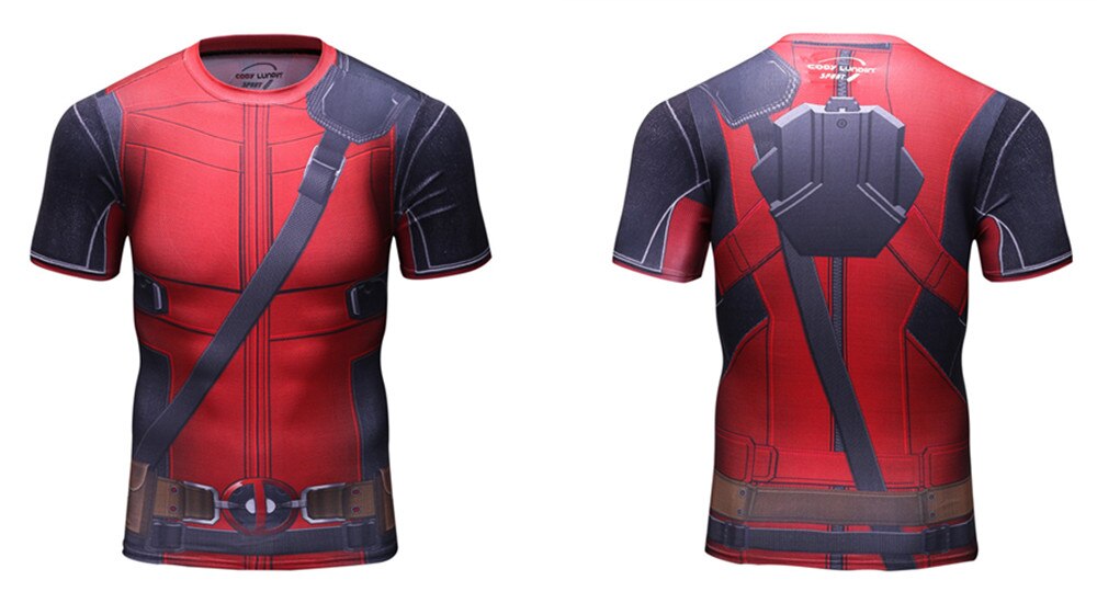 Deadpool Compression 'Wade the Wisecracker' Elite Short Sleeve Rashguard