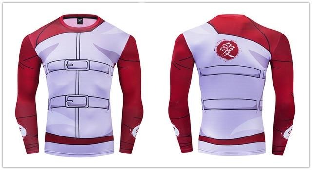Naruto BJJ Rash Guard Compression Gaara 2.0 Premium Long Sleeve Rashguard
