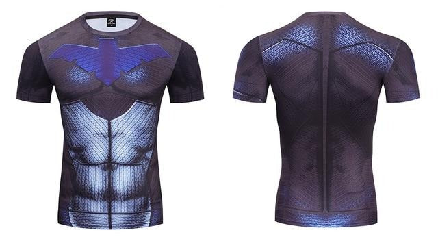 Nightwing Compression 'Young Justice | 2.0' Premium Short Sleeve Rashguard