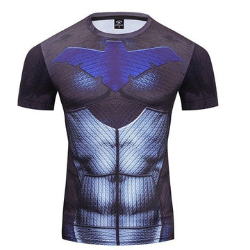 Nightwing Compression 'Young Justice | 2.0' Premium Short Sleeve Rashguard