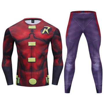 Premium Long Sleeve Rashguard Set Robin Compression Tim Drake