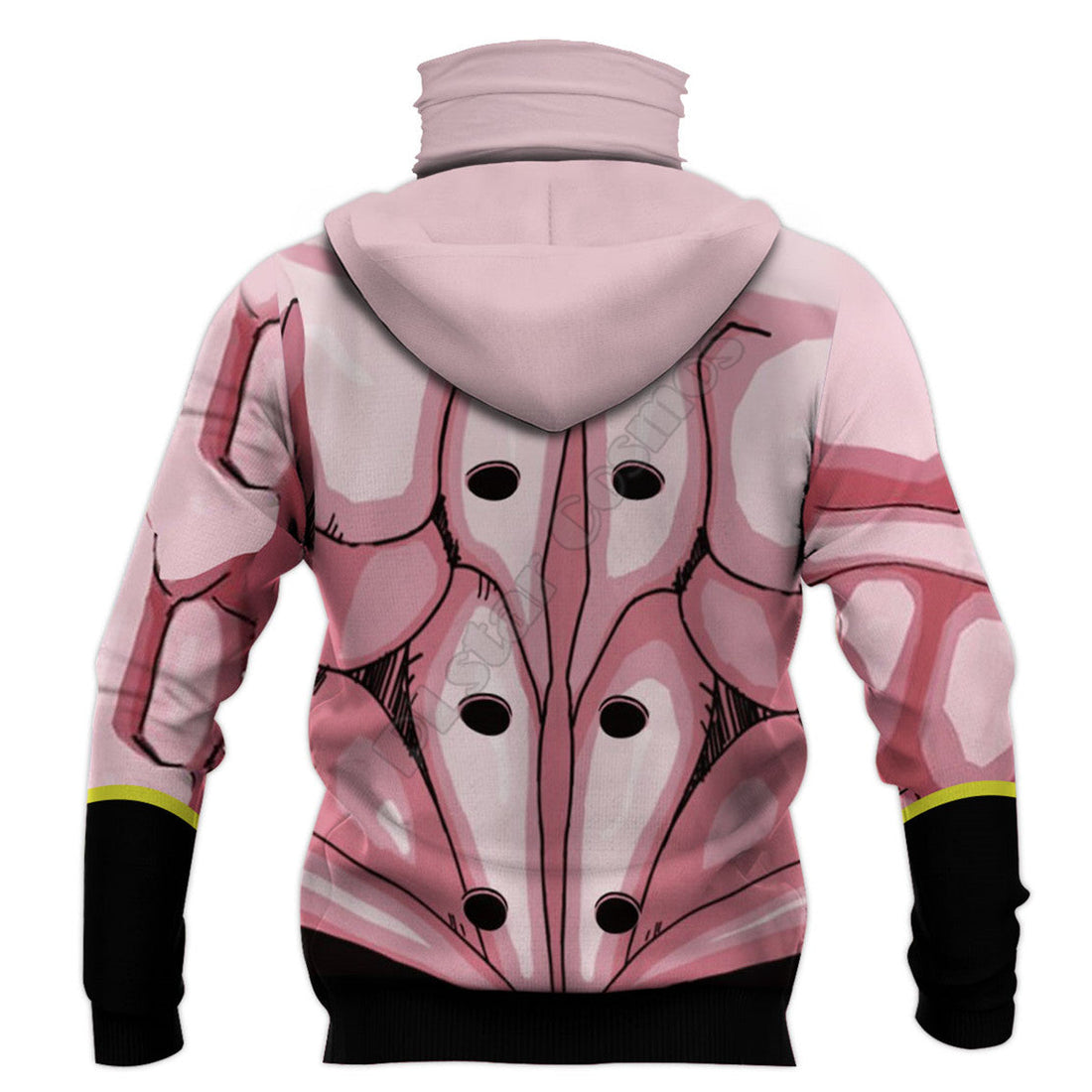 Dragon Ball Z 'Majin Buu' Pullover Hoodie with Pull-Up Neck