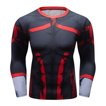 My Hero Academia All Might Bronze Age Elite Long Sleeve Rashguard