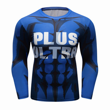 My Hero Academia Plus Ultra Blue Elite Long Sleeve Rashguard My Hero Academia Plus Ultra Blue