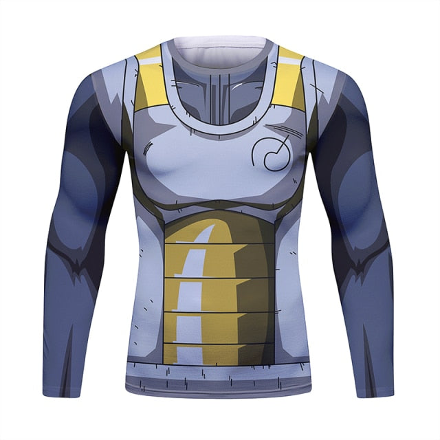 BJJ Rash Guard Dragon Ball Z 'Vegeta | Resurrection F' Long Sleeve Elite Rashguard