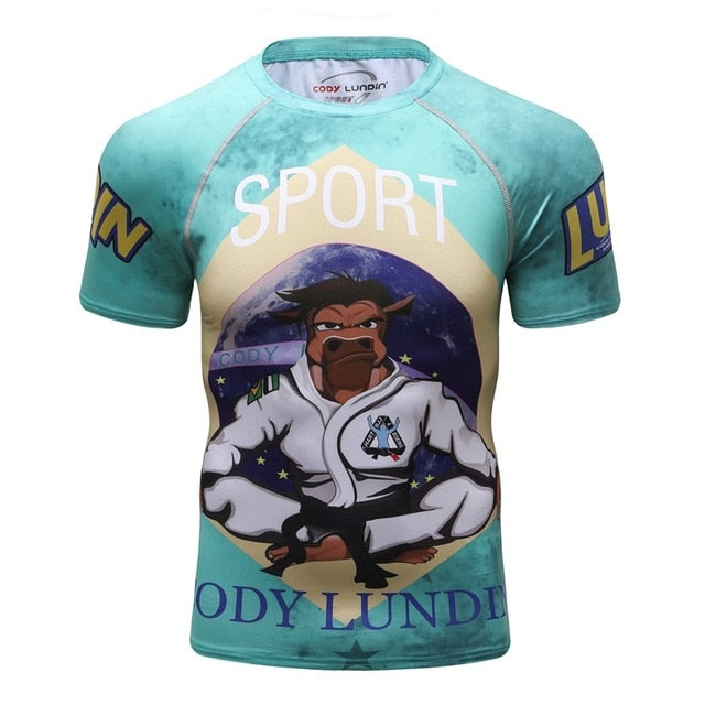 Stallion Compression 'Brazil' Elite Short Sleeve Rashguard