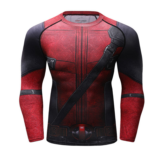 Deadpool Compression Elite Long Sleeve Rashguard