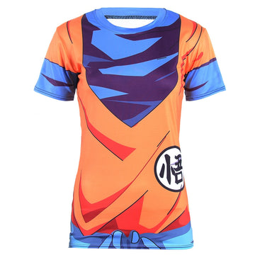 Women's Dragon Ball Z Compression 'Goku' Short Sleeve Rashguard