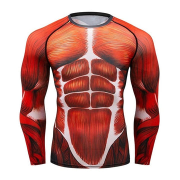 Attack on Titan 'Musculature' Compression Elite Long Sleeve Rashguard
