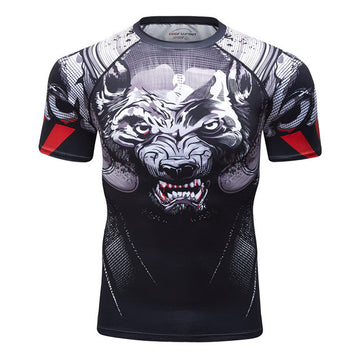 Wolf Compression 'Prey' Elite Short Sleeve Rashguard