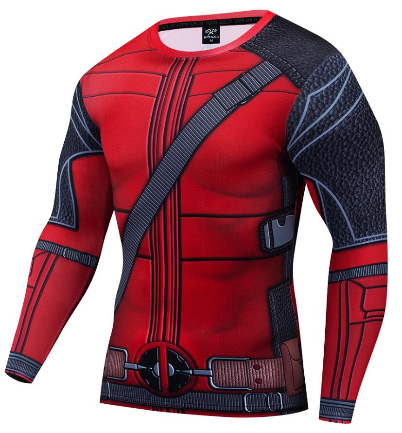 Deadpool Compression "Deadpool" Long Sleeve Rashguard