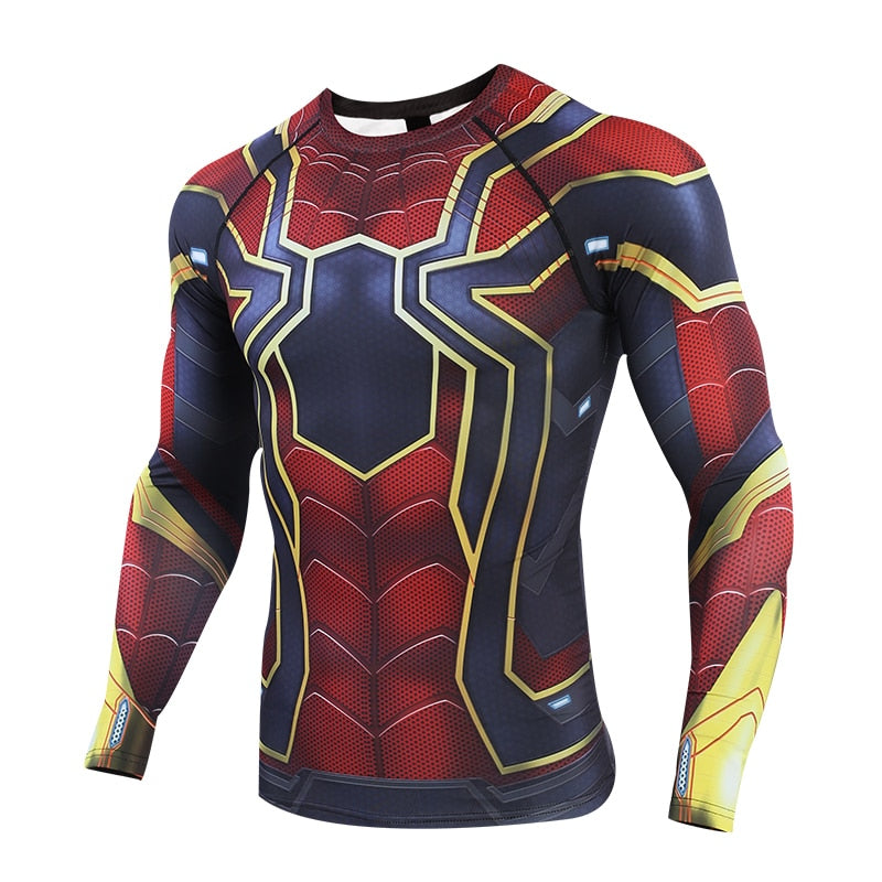 Spider Man Compression 'Far From Home | Iron Spider Man' Long Sleeve Rashguard