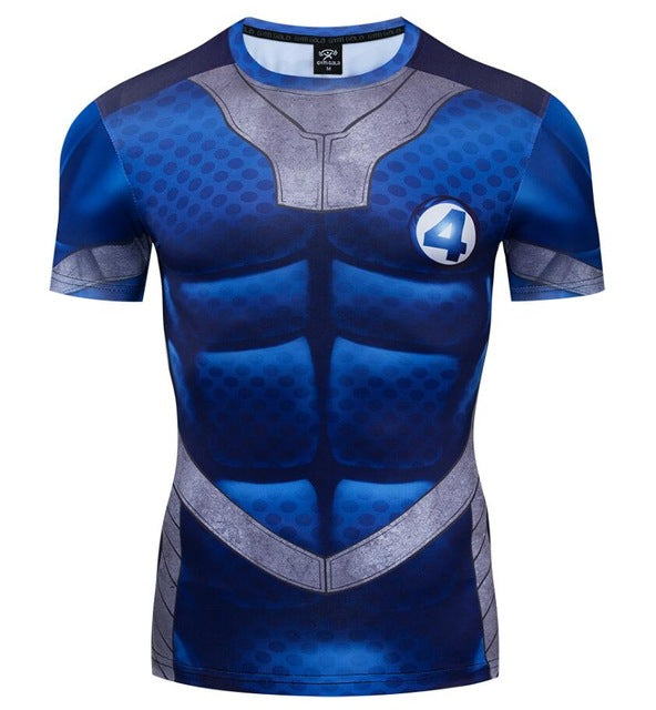 Fantastic Four Compression Short Sleeve Rashguard