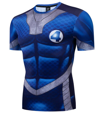 Fantastic Four Compression Short Sleeve Rashguard