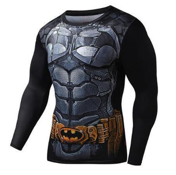 Batman 'Batman, Inc Arkham Asylum' Compression Long Sleeve Rash Guard