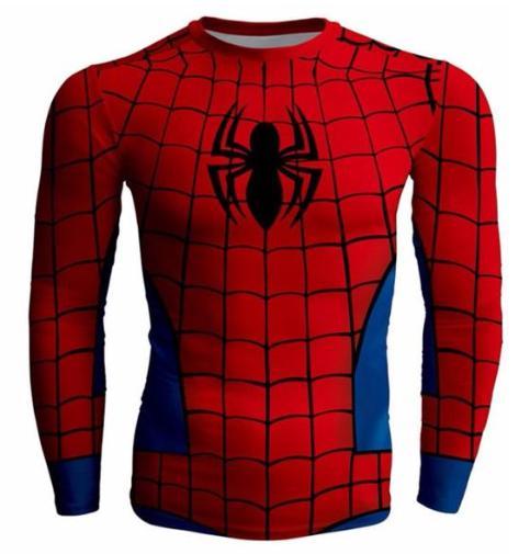 Spiderman "Amazing" Compression Long Sleeve Rashguard-RashGuardStore