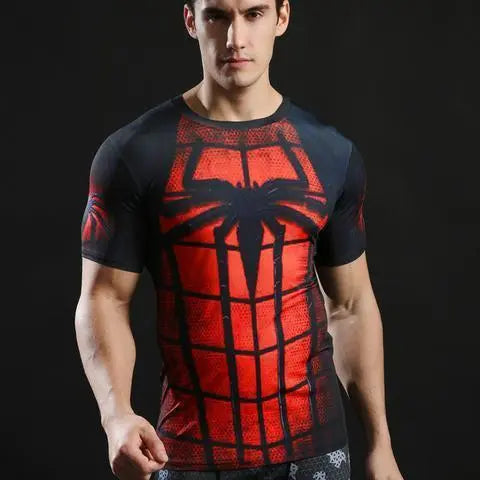 Spiderman "Black" Compression Rashguard-RashGuardStore