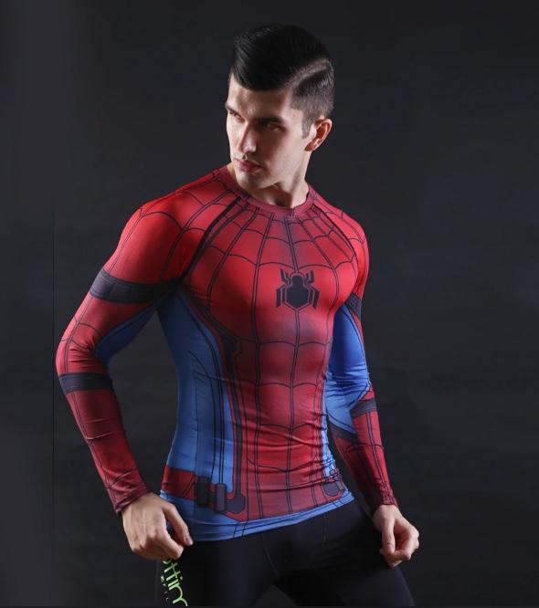 Spiderman "Classic" Compression Long Sleeve Rashguard-RashGuardStore