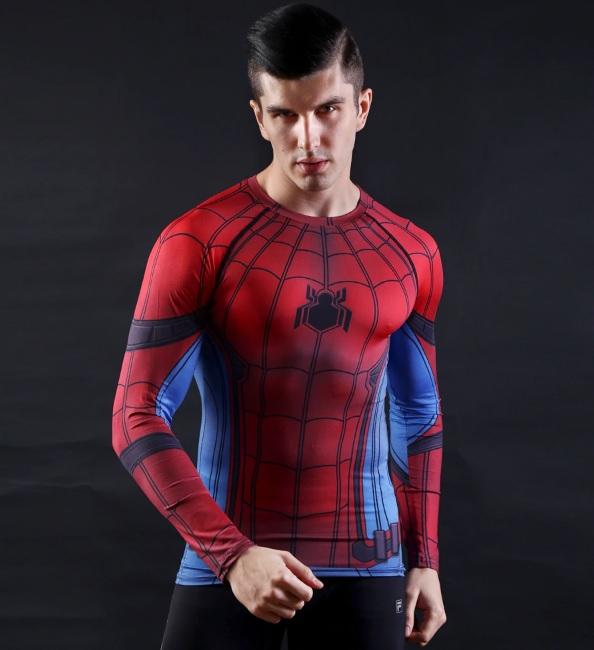 Spiderman "Classic" Compression Long Sleeve Rashguard-RashGuardStore