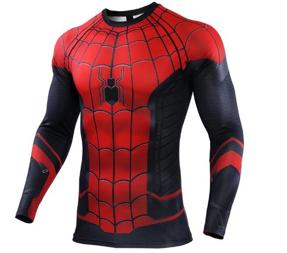 Spiderman 'Far From Home' Compression Long Sleeve Rashguard-RashGuardStore