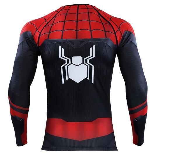 Spiderman 'Far From Home' Compression Long Sleeve Rashguard-RashGuardStore