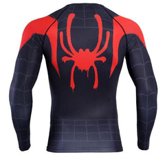 Spiderman 'Into The Spiderverse' Miles Morales Compression Long Sleeve Rashguard-RashGuardStore