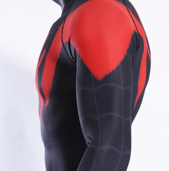 Spiderman 'Into The Spiderverse' Miles Morales Compression Long Sleeve Rashguard-RashGuardStore