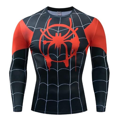 Spiderman 'Into The Spiderverse' Miles Morales Dri-Fit Long Sleeve Rashguard-RashGuardStore