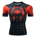 Spiderman 'Into The Spiderverse' Miles Morales Dri-Fit Short Sleeve Rashguard-RashGuardStore