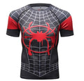 Spiderman 'Into The Spiderverse' Miles Morales Premium Compression Short Sleeve Rashguard-RashGuardStore