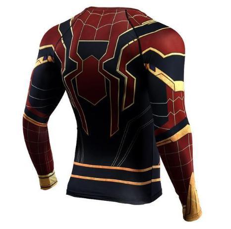 Spiderman "Iron Spider" Infinity War Compression Long Sleeve Rashguard-RashGuardStore