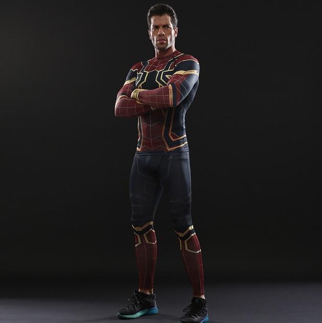 Spiderman 'Iron Spider' Infinity War Compression Rashguard Set-RashGuardStore