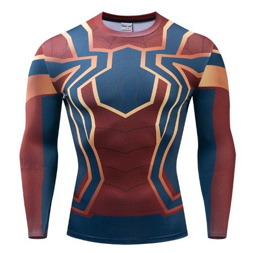 Spiderman "Iron Spider" Infinity War Dri-Fit Long Sleeve Rashguard-RashGuardStore