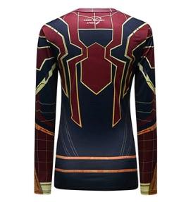 Spiderman "Iron Spider" Women's Compression Long Sleeve Rashguard-RashGuardStore