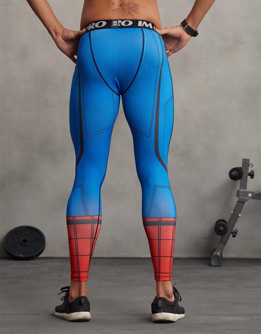 Spiderman Men'S Compression Leggings Grappling Spats-RashGuardStore