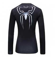 Spiderman "Spiderman 3" Women's Compression Long Sleeve Rashguard-RashGuardStore