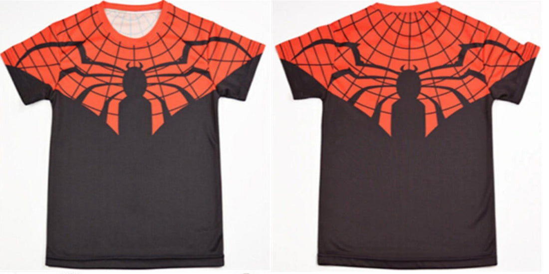 Spiderman 'Superior' Kid's Compression Short Sleeve Rashguard-RashGuardStore