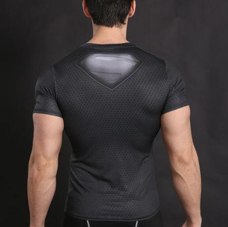 Superman "Flash Point" Compression Short Sleeve Rashguard-RashGuardStore