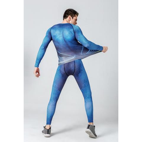 Superman "Man Of Steel" Compression Set-RashGuardStore