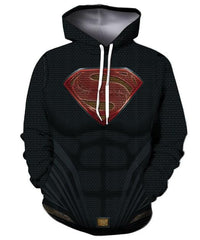 Superman 'Man of Steel' Hoodie-RashGuardStore