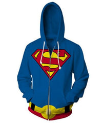 Superman Zip Up Hoodie-RashGuardStore
