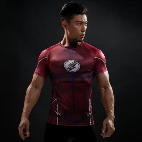 The Flash 'Classic' Compression Short Sleeve Rash Guard-RashGuardStore