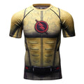 The Flash Compression Rashguard Short Sleeve Reverse/Dark/Red-RashGuardStore
