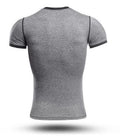 The Punisher 'Heathered' Grey Short Sleeve Compression Rashguard-RashGuardStore