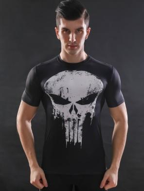 The Punisher Short Sleeve Compression Rashguard-RashGuardStore