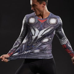 Thor 'Battle Armor' Long Sleeve Compression Rashguard-RashGuardStore
