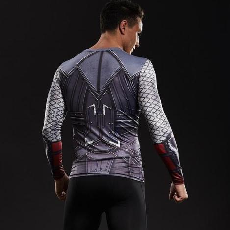 Thor 'Battle Armor' Long Sleeve Compression Rashguard-RashGuardStore