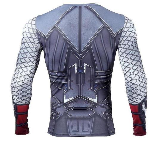 Thor 'Battle Armor' Long Sleeve Compression Rashguard-RashGuardStore