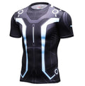 Tron 'Tron Legacy' Short Sleeve Compression Rashguard-RashGuardStore
