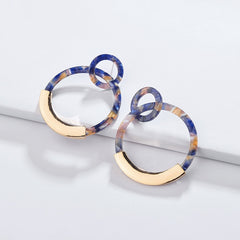 Candyshell Acrylic Round Dangle Earrings